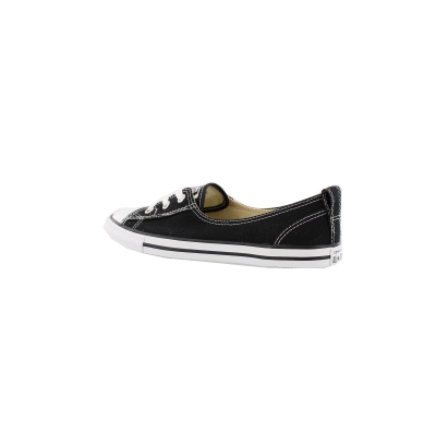 black ballet lace slip trainers
