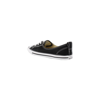 black ballet lace slip trainers