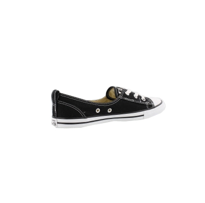 black ballet lace slip trainers