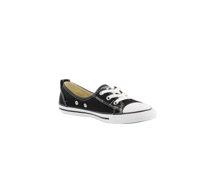 black ballet lace slip trainers
