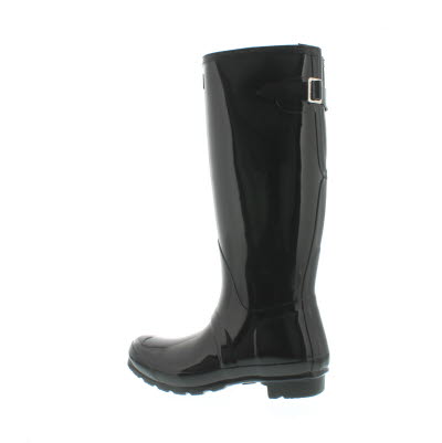 Hunter Women's ORIGINAL ADJUSTABLE GLOSS black rain boots