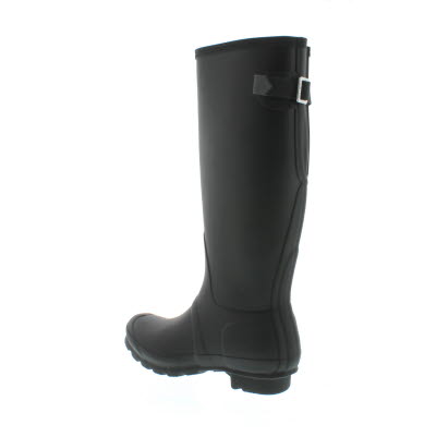 hunter women's original back adjustable rain boots black