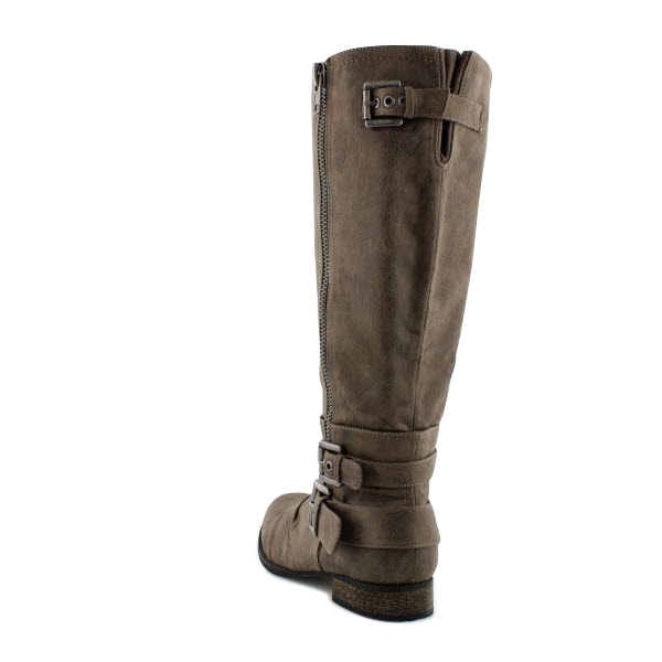 SoftMoc Women's TRISS grey riding boots