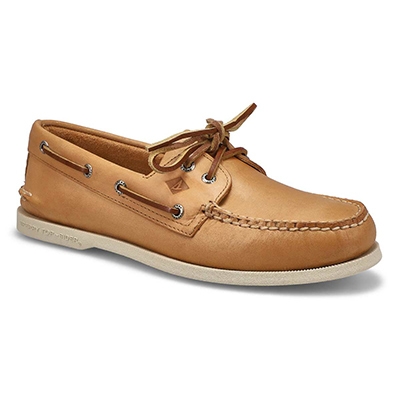 Mns A/O 2-Eye Boat Shoe - Oatmeal