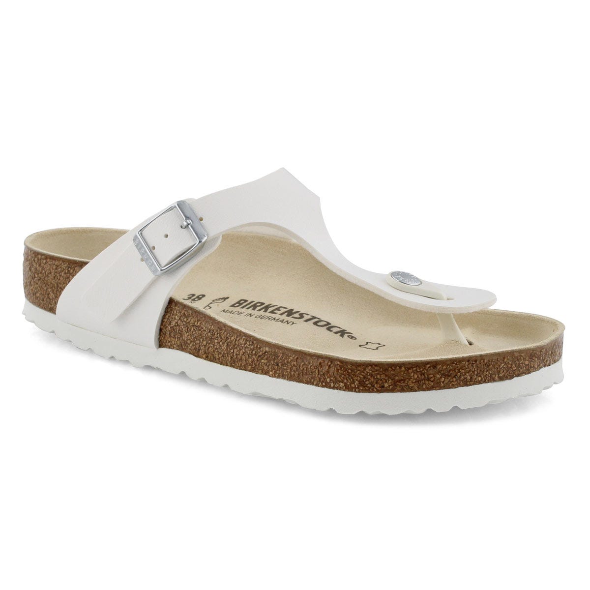 Women's Gizeh Birko-Flor Thong Sandal - White