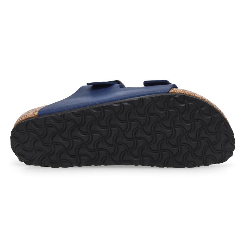 Men's Arizona Soft Footbed Birko-Flor 2-Strap Narrow Sandal - Blue