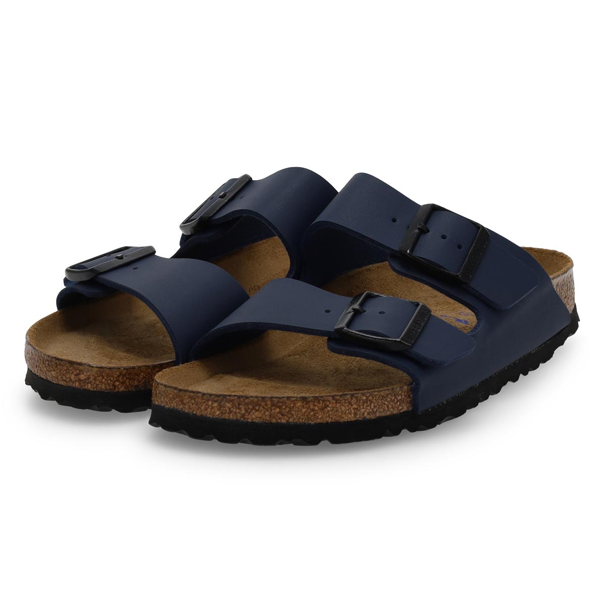 Women's Arizona Soft Birko-Flor 2 Strap Narrow Sandal - Blue