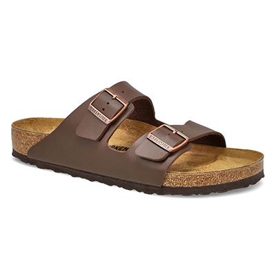 Mns Arizona Birko-Flor 2 Strap Sandal - Brown