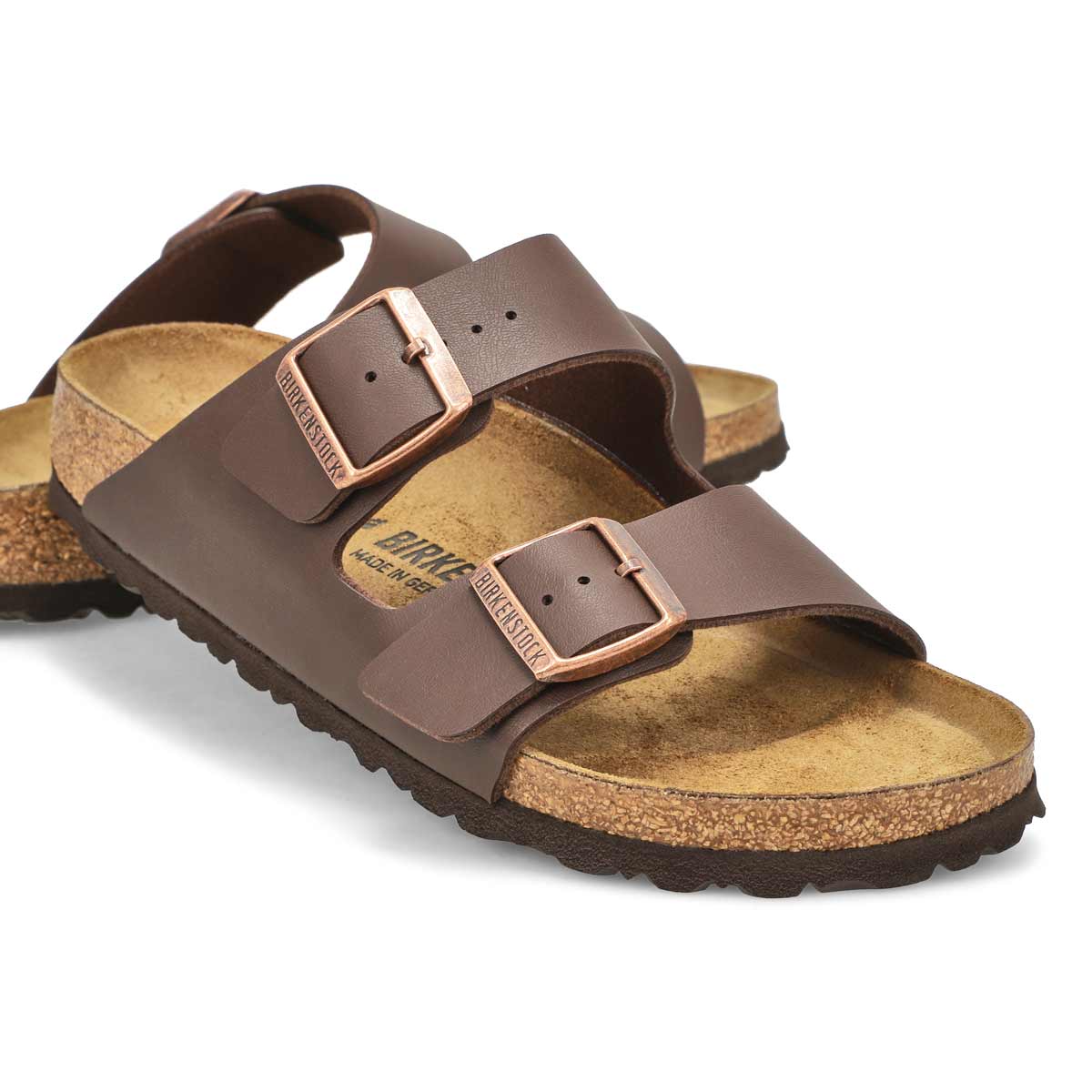 Women's Arizona Birko-Flor Narrow Sandal - Dark Brown