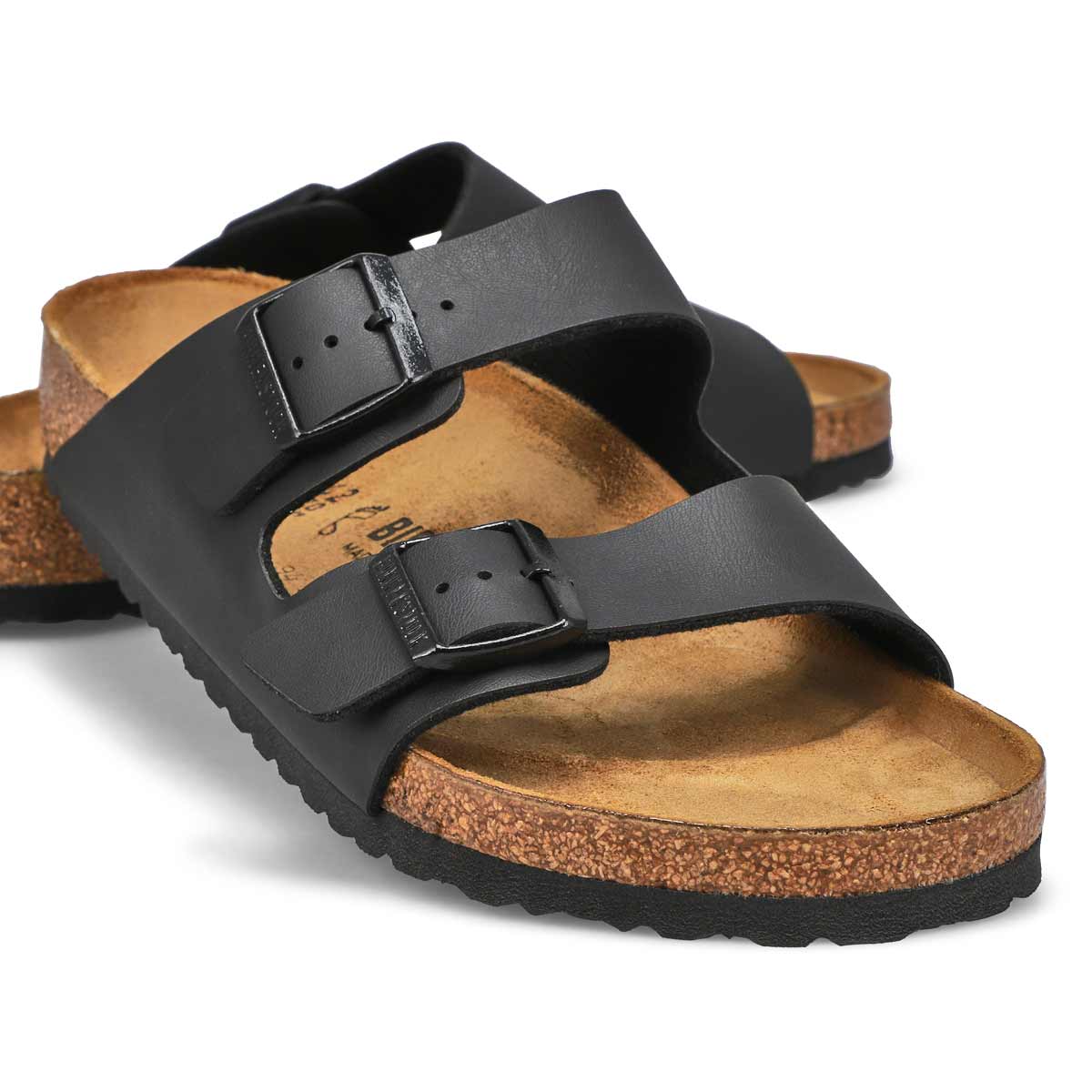 Men's Arizona Birko-Flor 2 Strap Sandal - Black