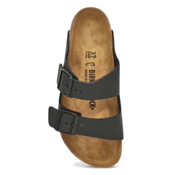 Women's Arizona Birko-Flor 2 Strap Sandal - Black