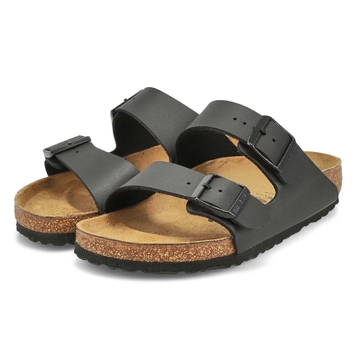 Women's Arizona Birko-Flor 2 Strap Sandal - Black