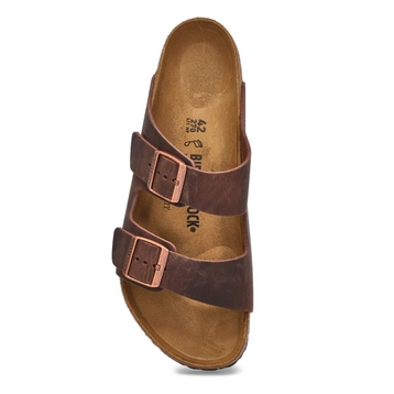 Men's Arizona Oiled Leather 2 Strap Sandal - Haban