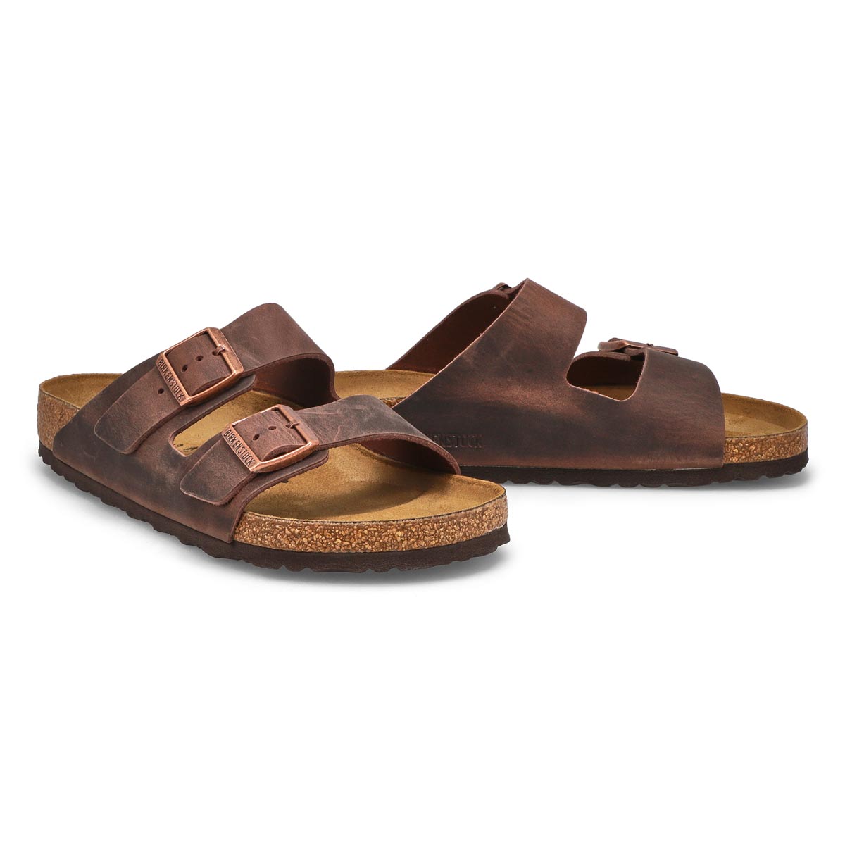 Birkenstock Men's Arizona Oiled Leather 2 Str | SoftMoc.com