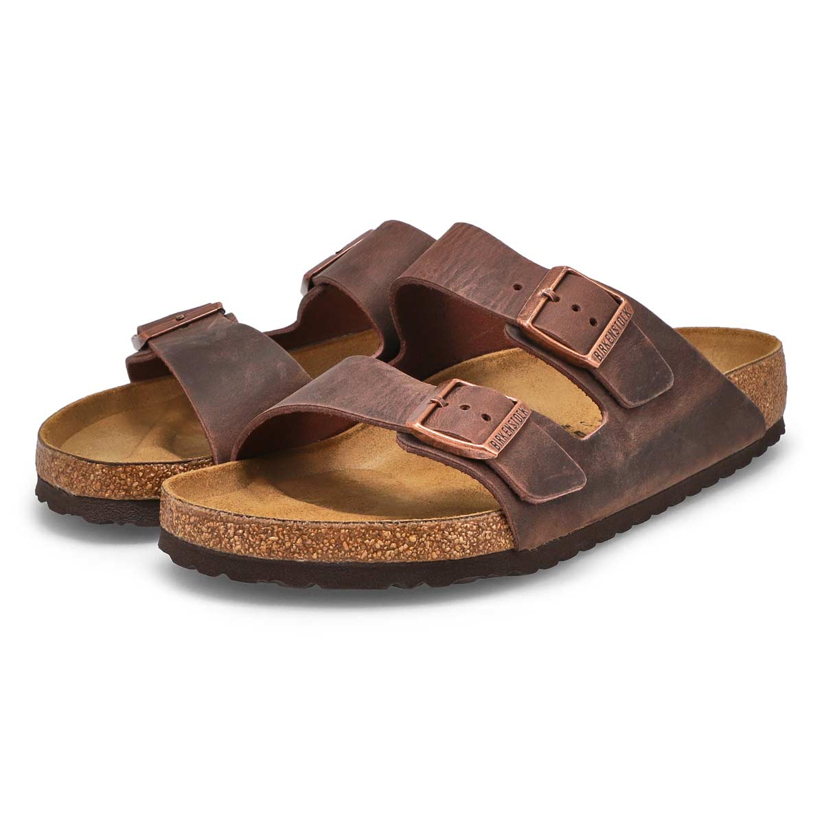 Birkenstock Men's Arizona Oiled Leather 2 Str | SoftMoc.com