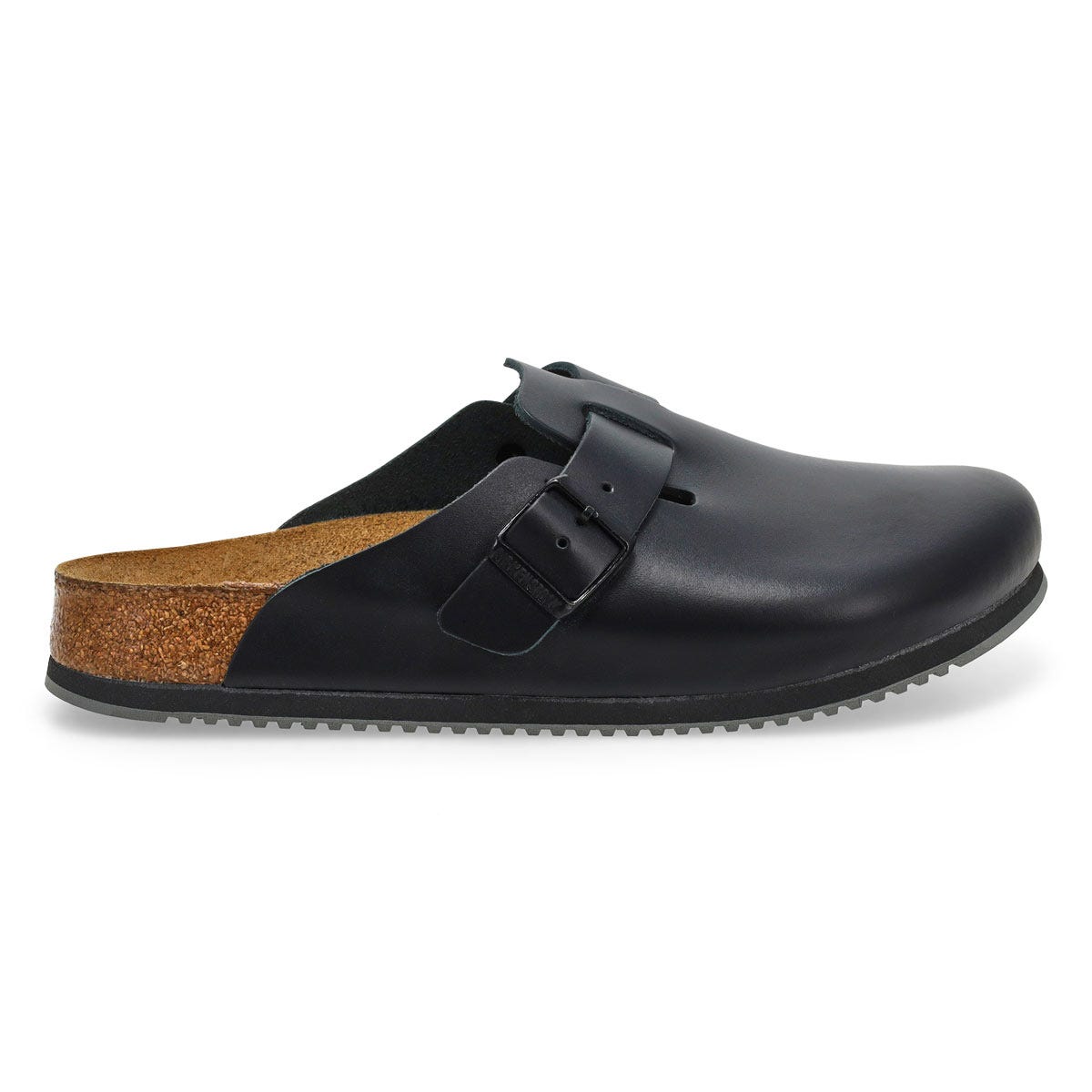 Sabot en cuir Boston Super Grip pour hommes - Noir