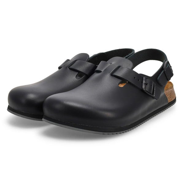 Men's Tokyo Super Grip Leather Clog - Black