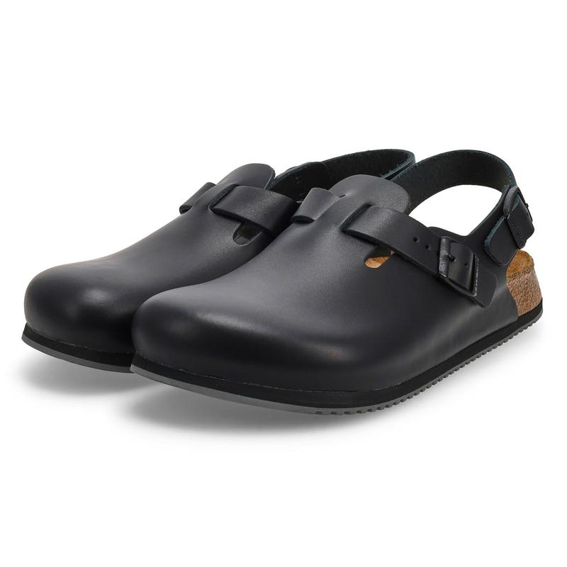 Men's Tokyo Super Grip Leather Clog - Black