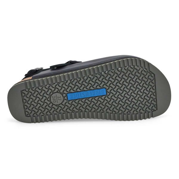 Sabot Tokyo Super Grip en cuir pour femmes - Noir