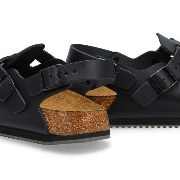 Sabot Tokyo Super Grip en cuir pour femmes - Noir