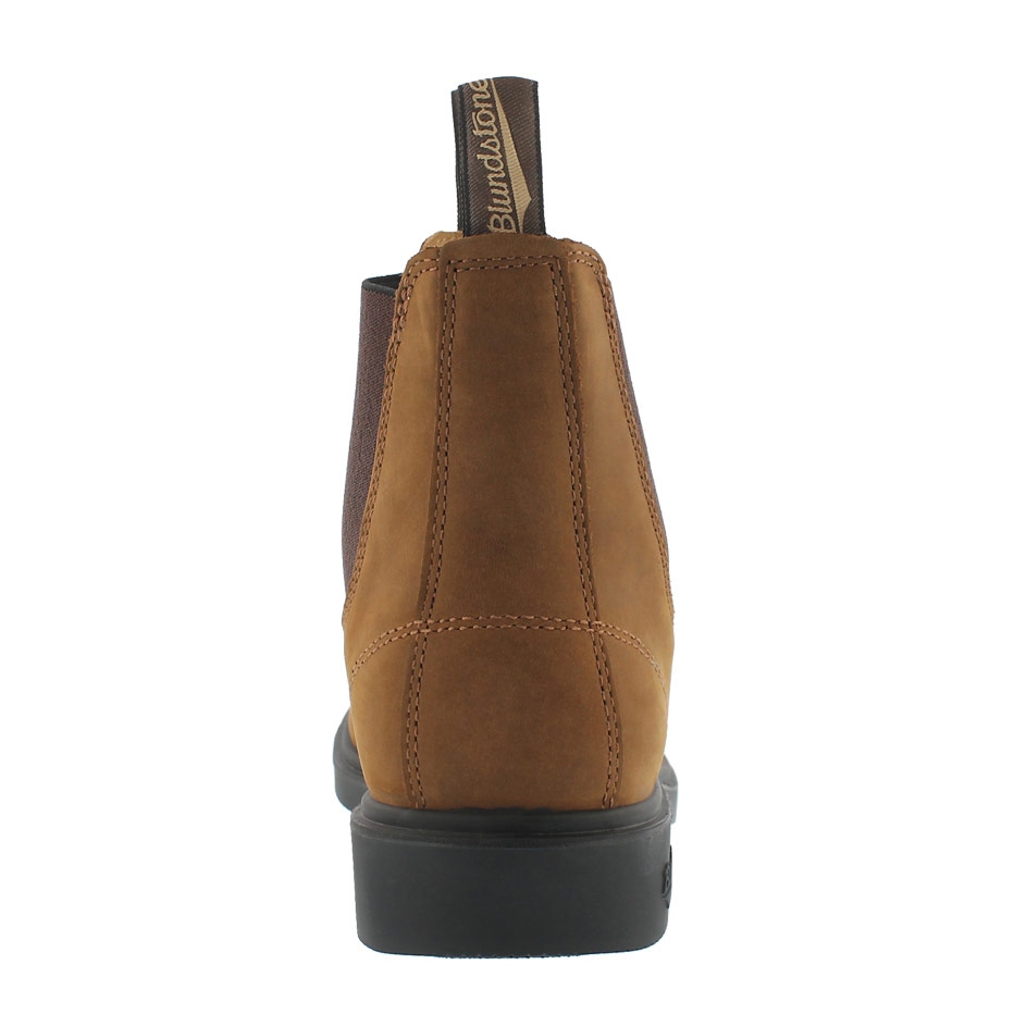 Unisex CHISEL TOE tan pull-on boots - UK SIZING