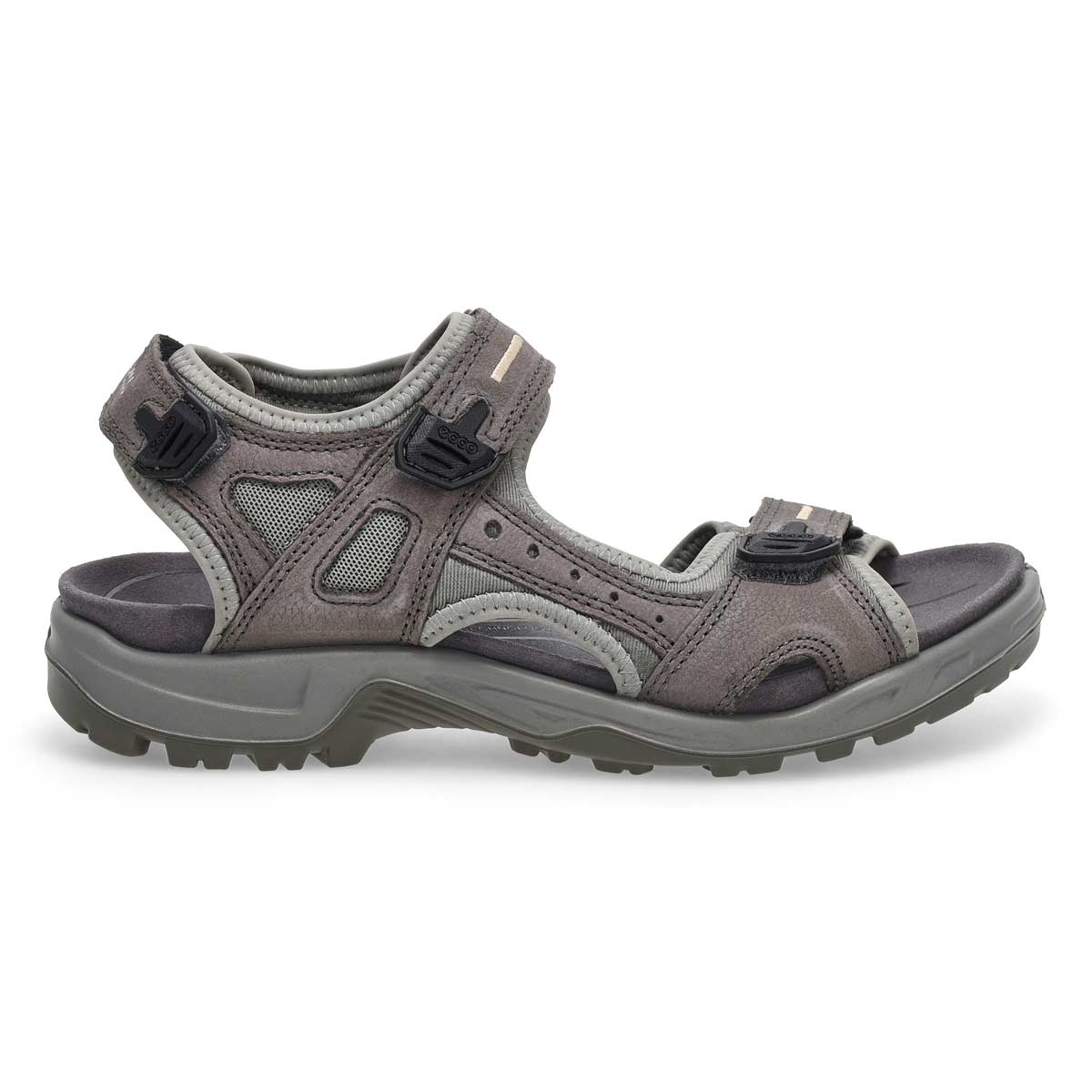 Ecco Men's Offroad Yucatan Sandal - Steel | SoftMoc.com