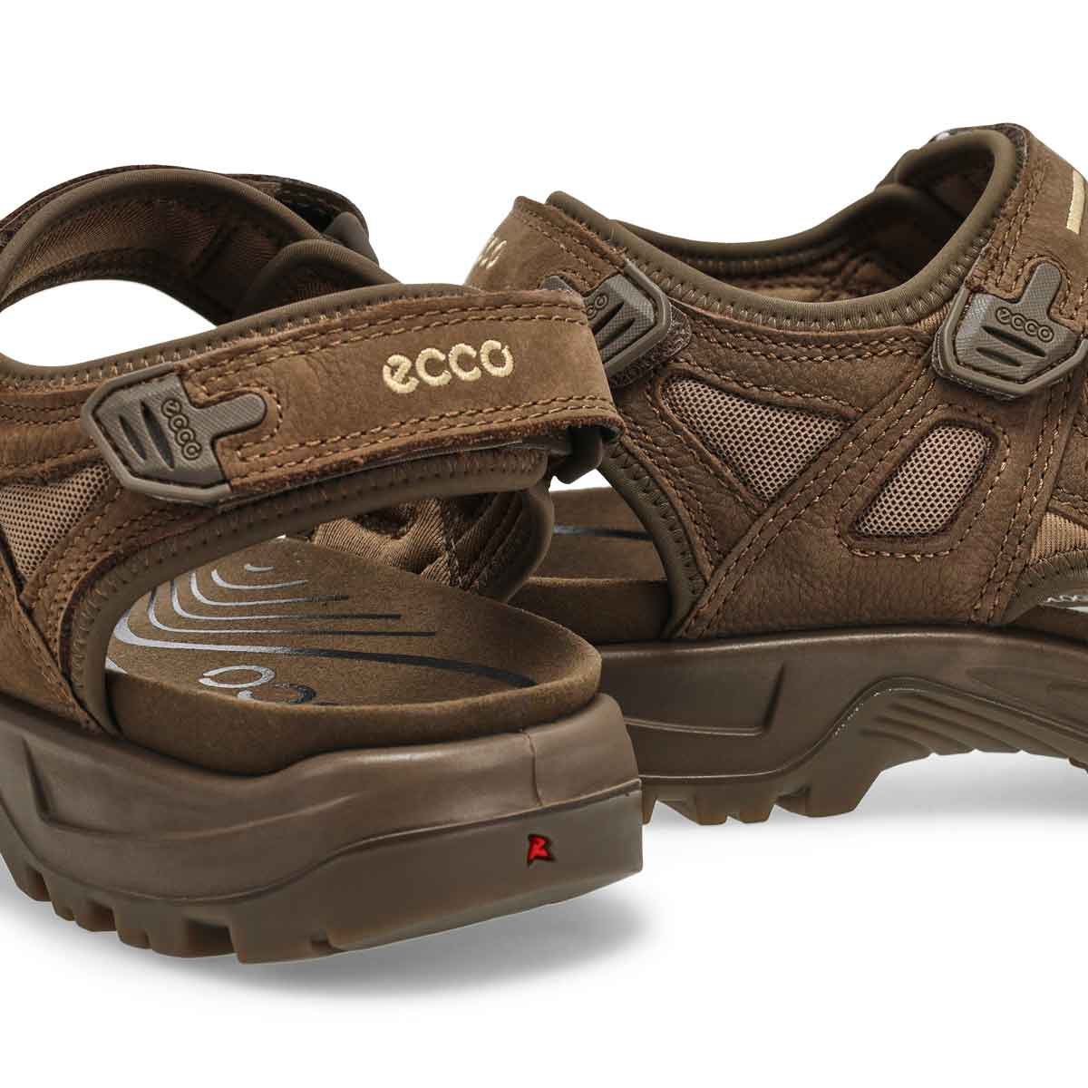 Ecco Men's Offroad Yucatan Sandal - Dark Clay | SoftMoc.com