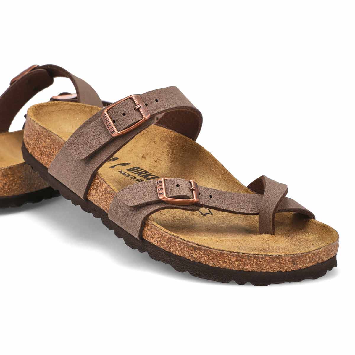 Women's Mayari Birko-Flor Toe Narrow Sandal - Mocha