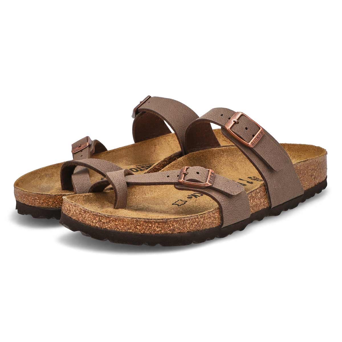 Women's Mayari Birko-Flor Toe Narrow Sandal - Mocha