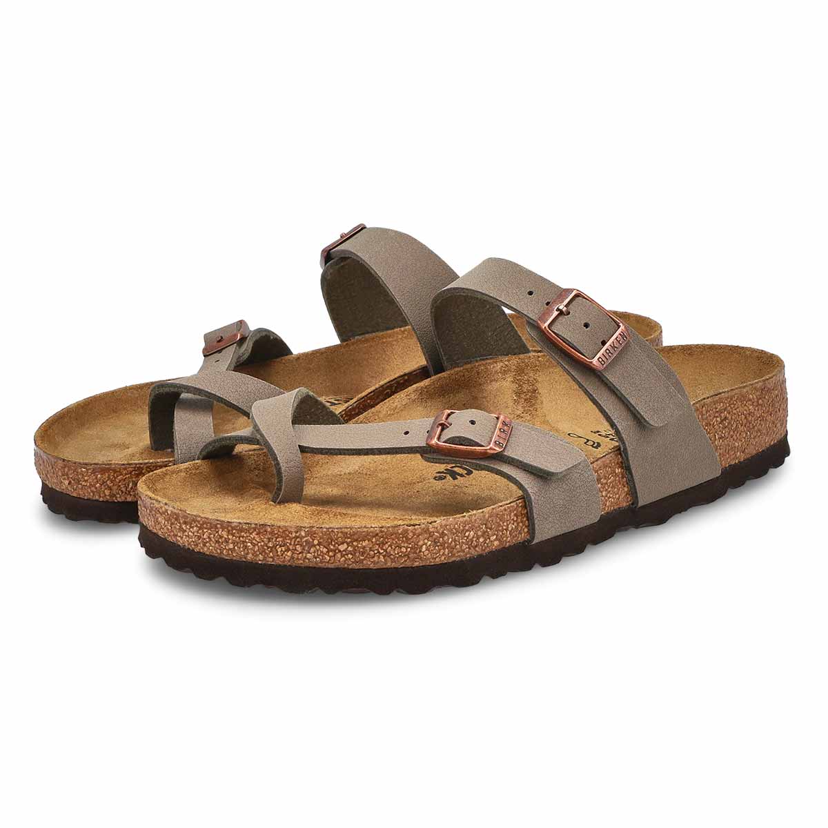 Women's Mayari Birko-Flor Toe Sleeve Sandal - Stone