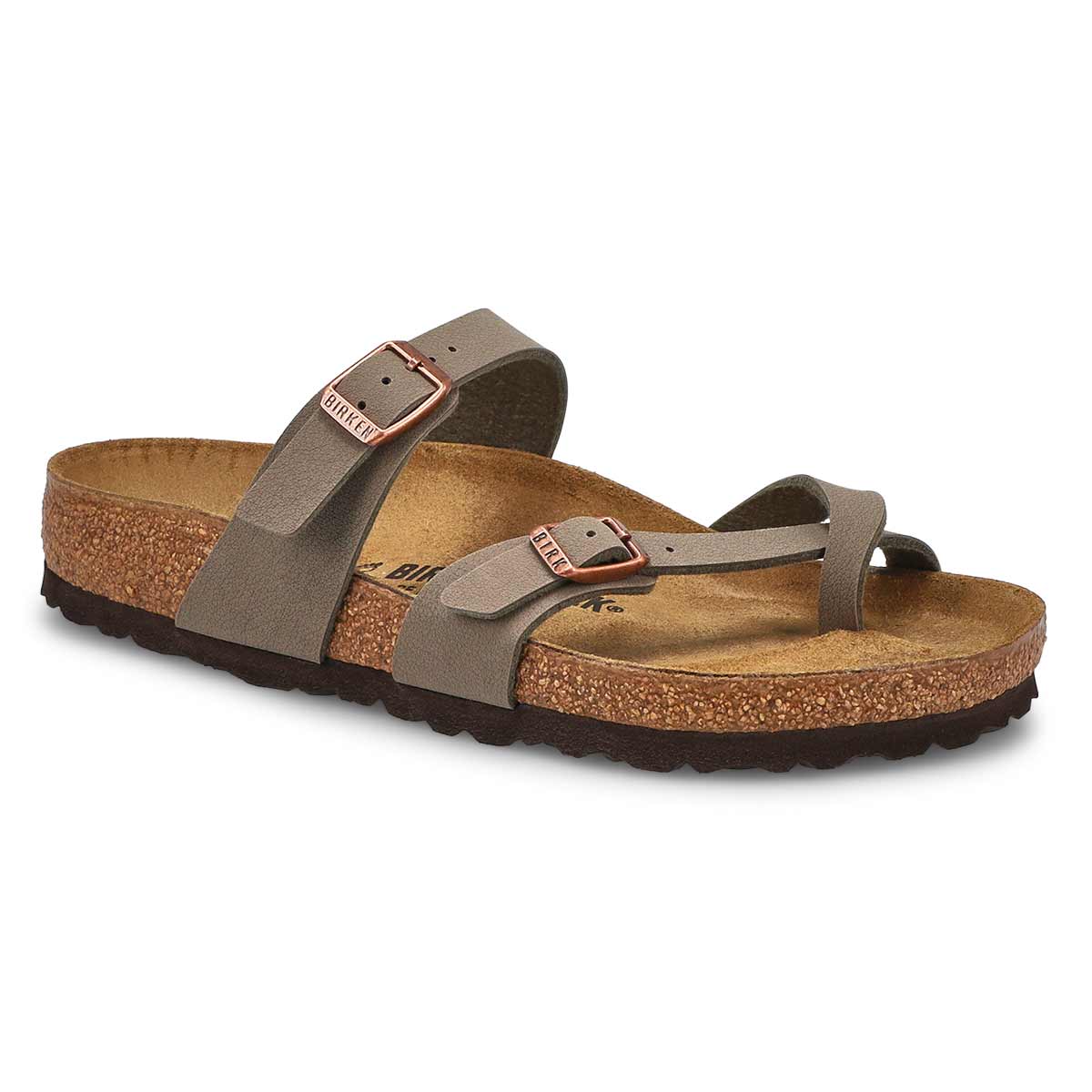 Women's Mayari Birko-Flor Toe Sleeve Sandal - Stone