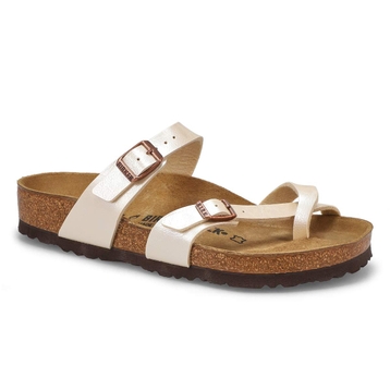 Women's Mayari Birko-Flor Toe Sleeve Sandal - Pear