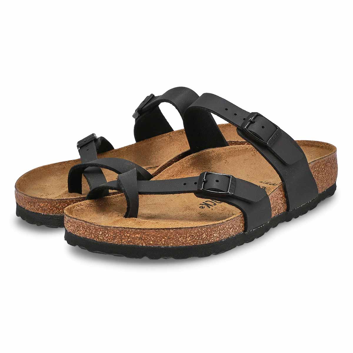 Women's Mayari Birko-Flor Toe Sleeve Sandal - Black