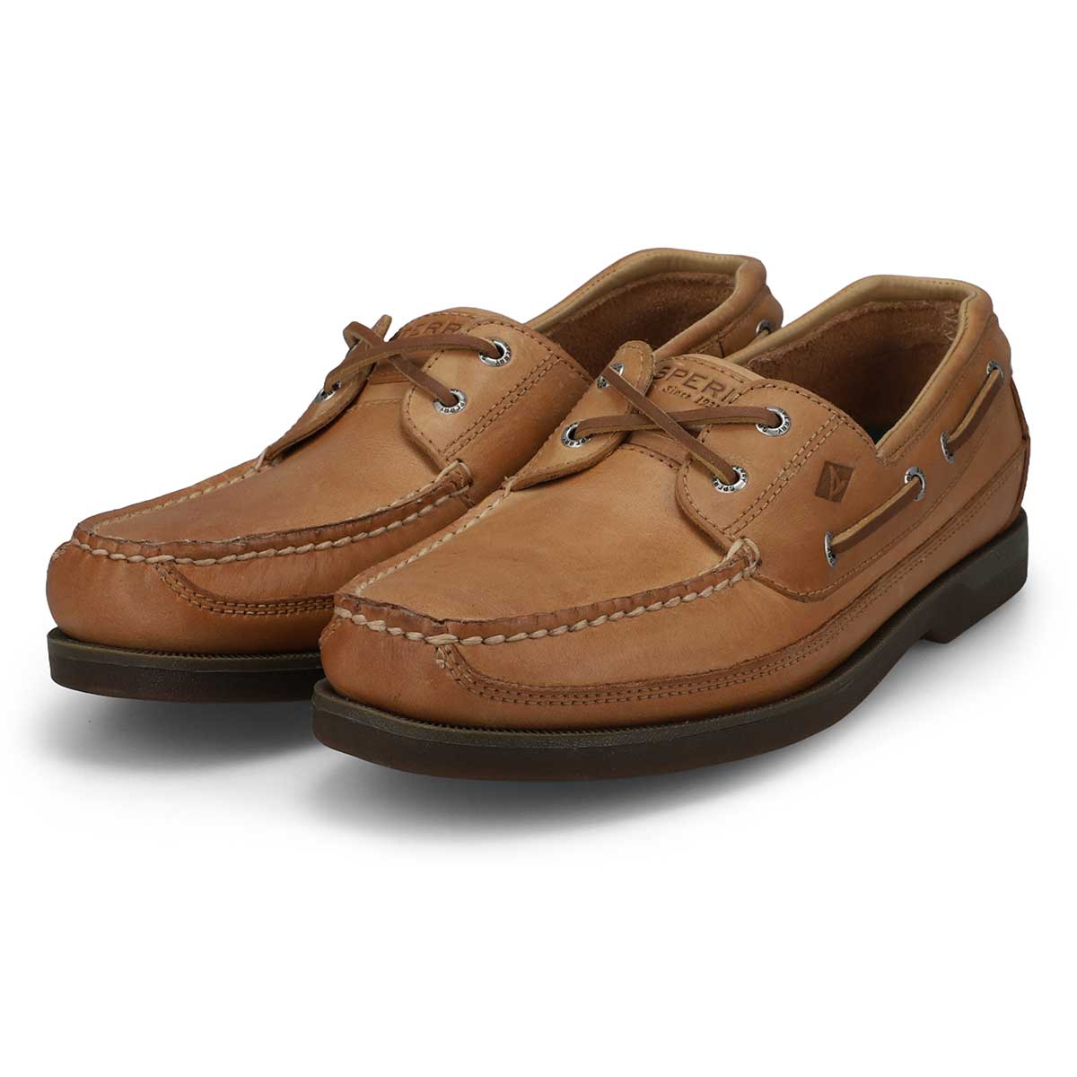 Chaussures bateau à 2 œillets MAKO, chêne, hommes