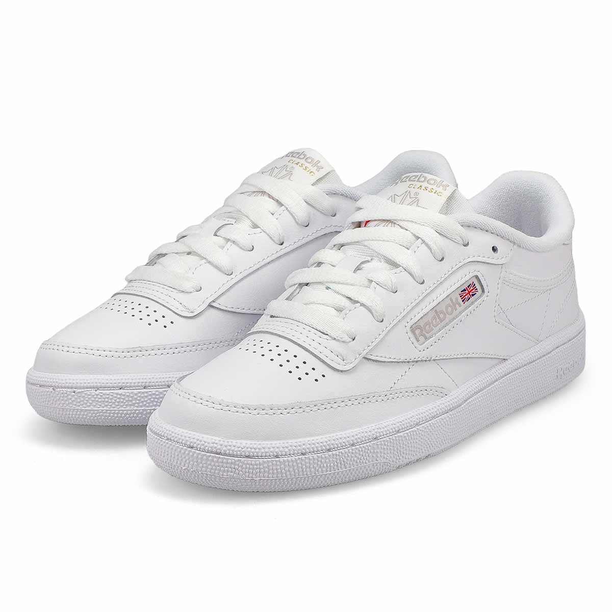 Women's Club C 85 Lace Up Sneaker - White/ Light Grey