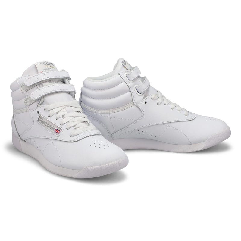 Baskets FREESTYLE HI, blanc/argent, femmes