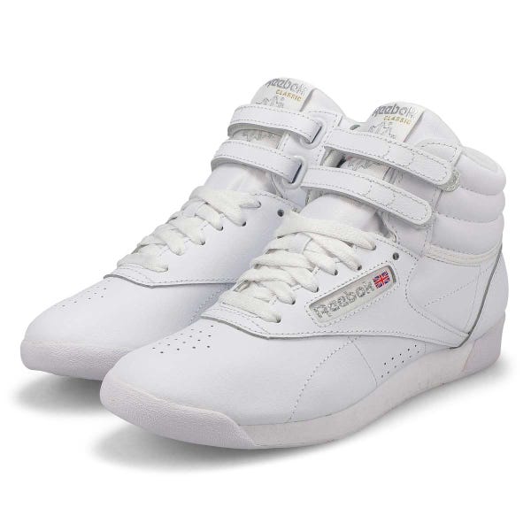 Baskets FREESTYLE HI, blanc/argent, femmes