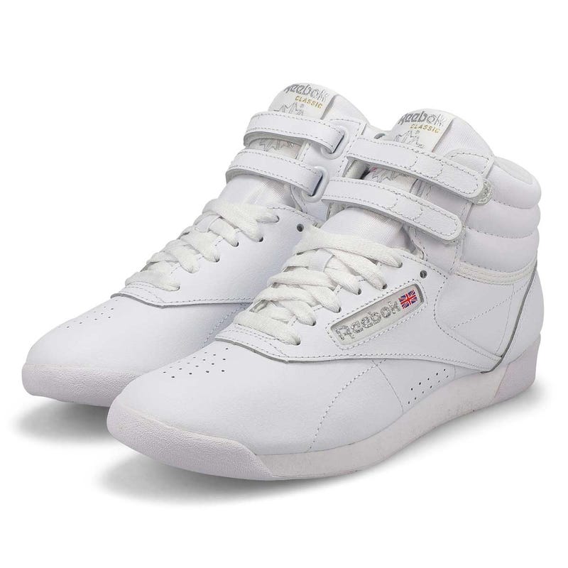 Baskets FREESTYLE HI, blanc/argent, femmes