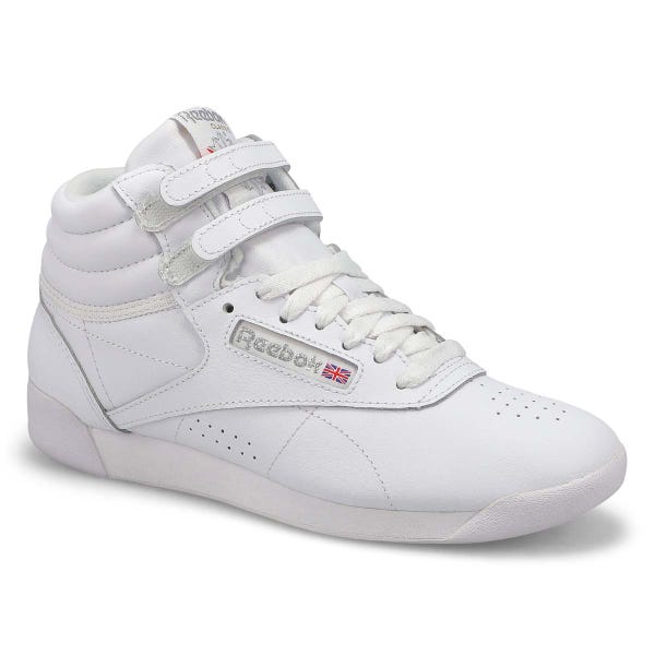 Baskets FREESTYLE HI, blanc/argent, femmes