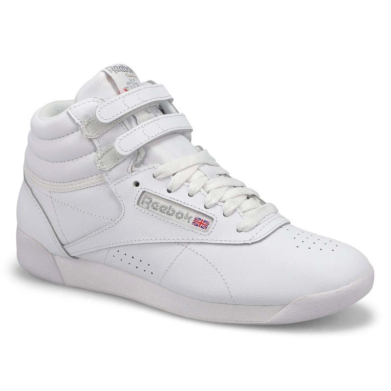 Baskets FREESTYLE HI, blanc/argent, femmes