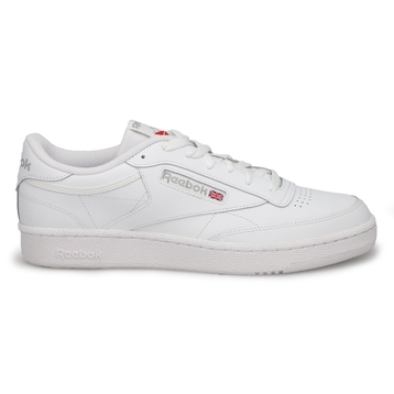 Baskets à lacets CLUB C 85, blanc/gris, hommes