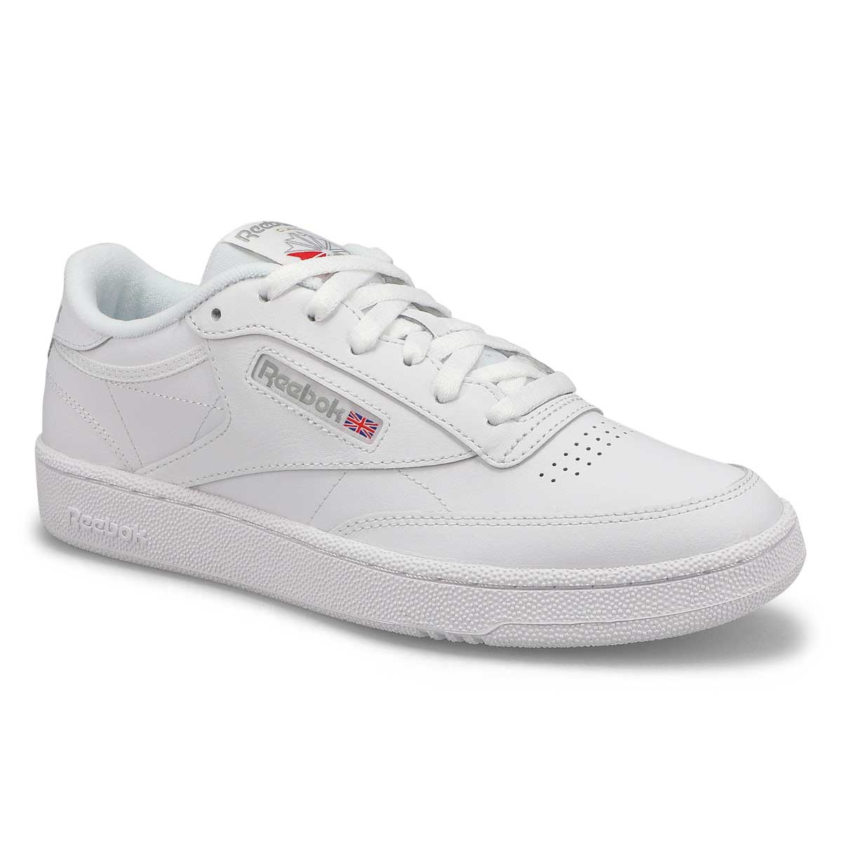 Reebok Men's Club C 85 Lace Up Sneaker - Whit | SoftMoc.com