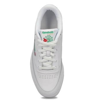 Baskets à lacets CLUB C 85, blanc/vert, hommes