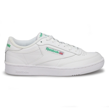 Baskets à lacets CLUB C 85, blanc/vert, hommes