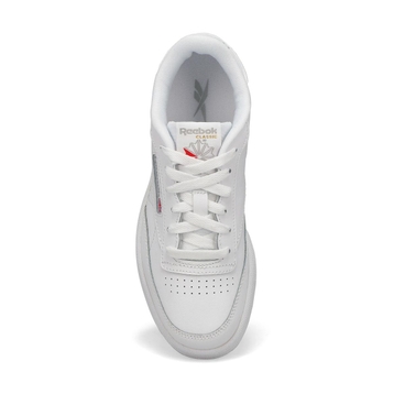 Kids' Club C Lace Up Sneaker - White