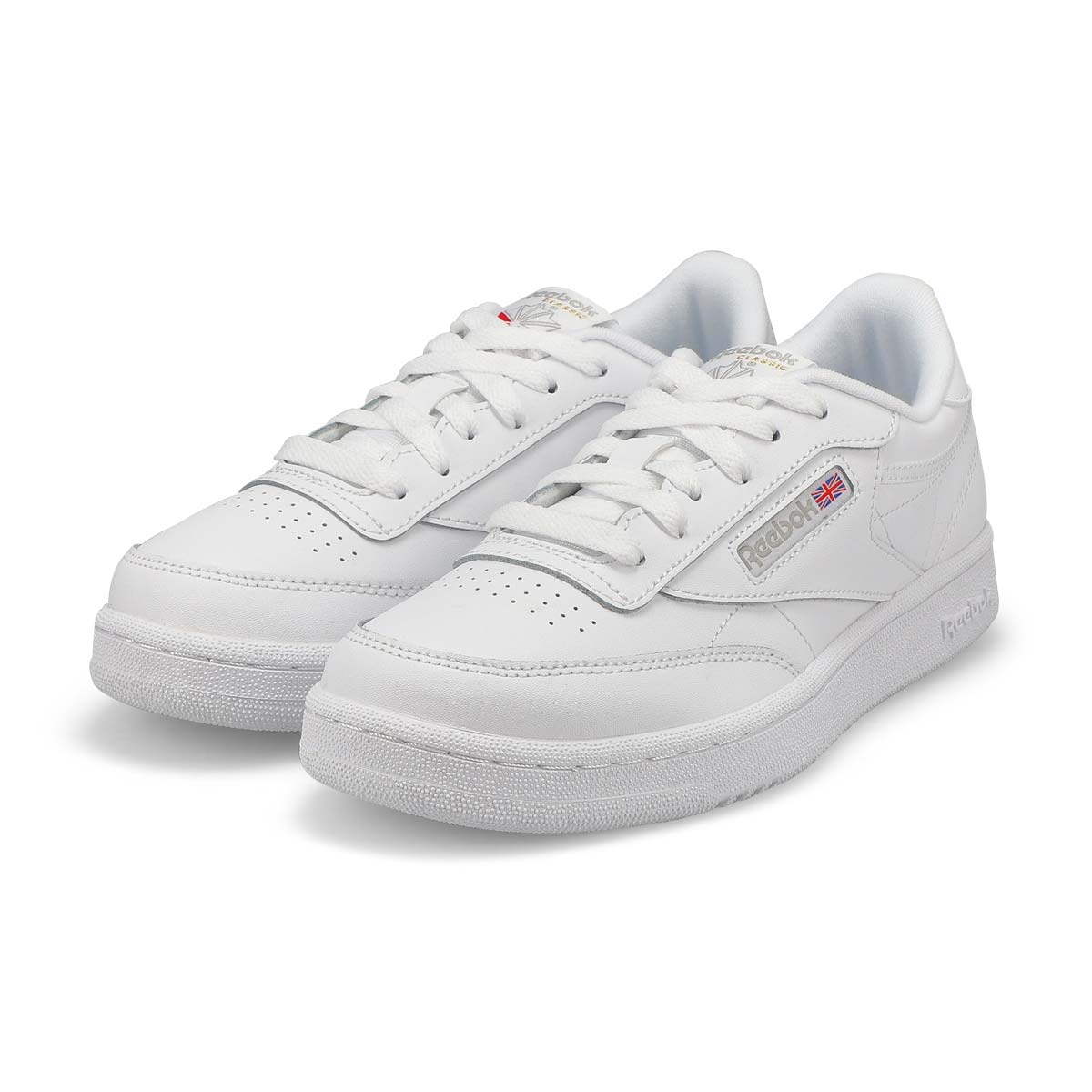 Kids' Club C Lace Up Sneaker - White