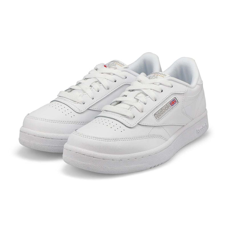Kids' Club C Lace Up Sneaker - White