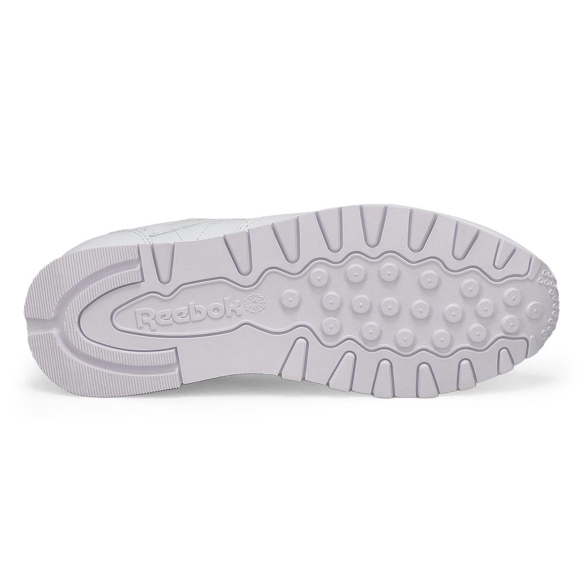 Baskets en cuir CLASSIC LEATHER, blanc/gris, hommes