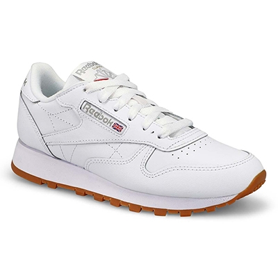 Espad. Classic Leather, blc/grs/résine, femme