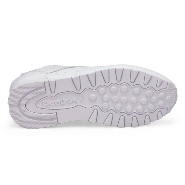 Baskets en cuir CLASSIC LEATHER, blanc/gris, femmes
